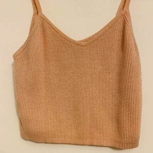 Forever21 Rosy Pink Crochet Crop Top